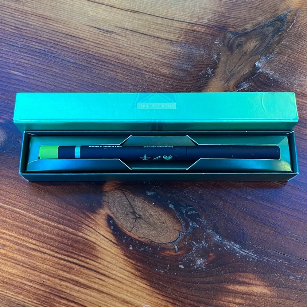 MONEY COUNTER💲Jeffree Star Automatic Eye Liner New in Box Green Eye Liner